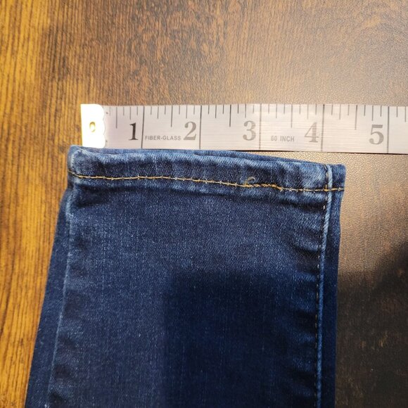 Levi's Jeans Size 28 Mile High Super Skinny Stretch Dark Wash Denim Western - Picture 11 of 11